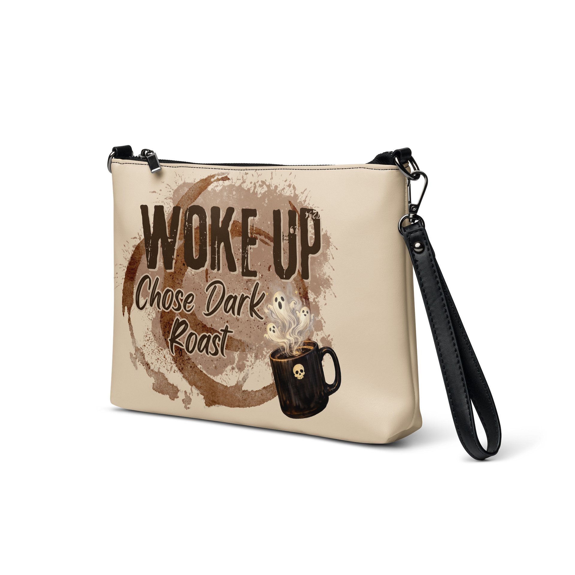Woke Up. Chose Dark Roast. Witchy Coffee Crossbody Bag product image (3)