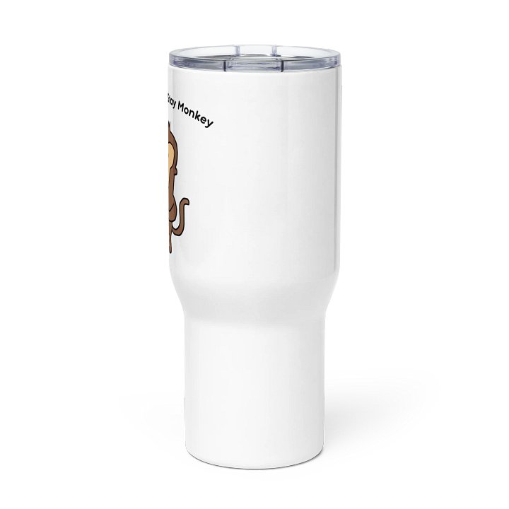 "Stay Hydrated, Stay Monkey" Travel Mug product image (2)