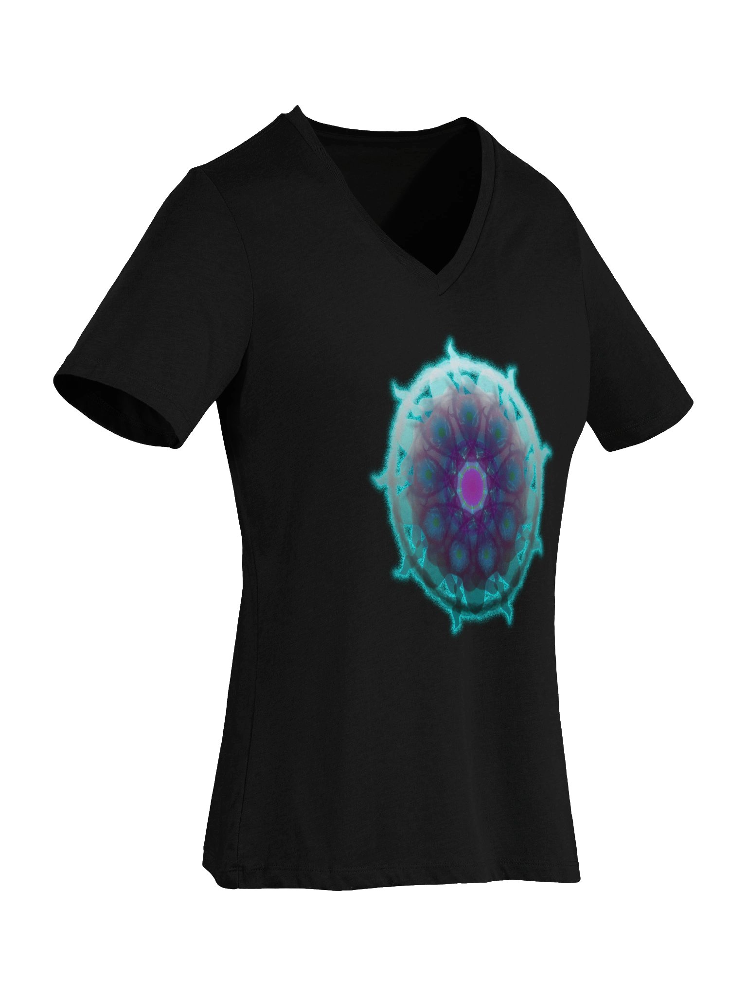 Neon Bloom V-Neck Tee product image (17)