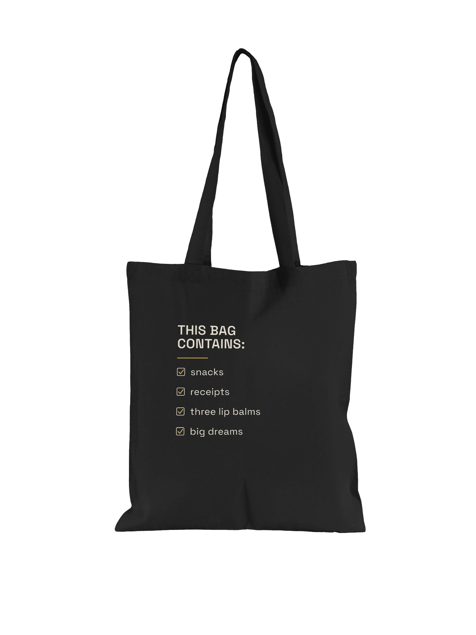 Snacks & Big Dreams Tote product image (2)