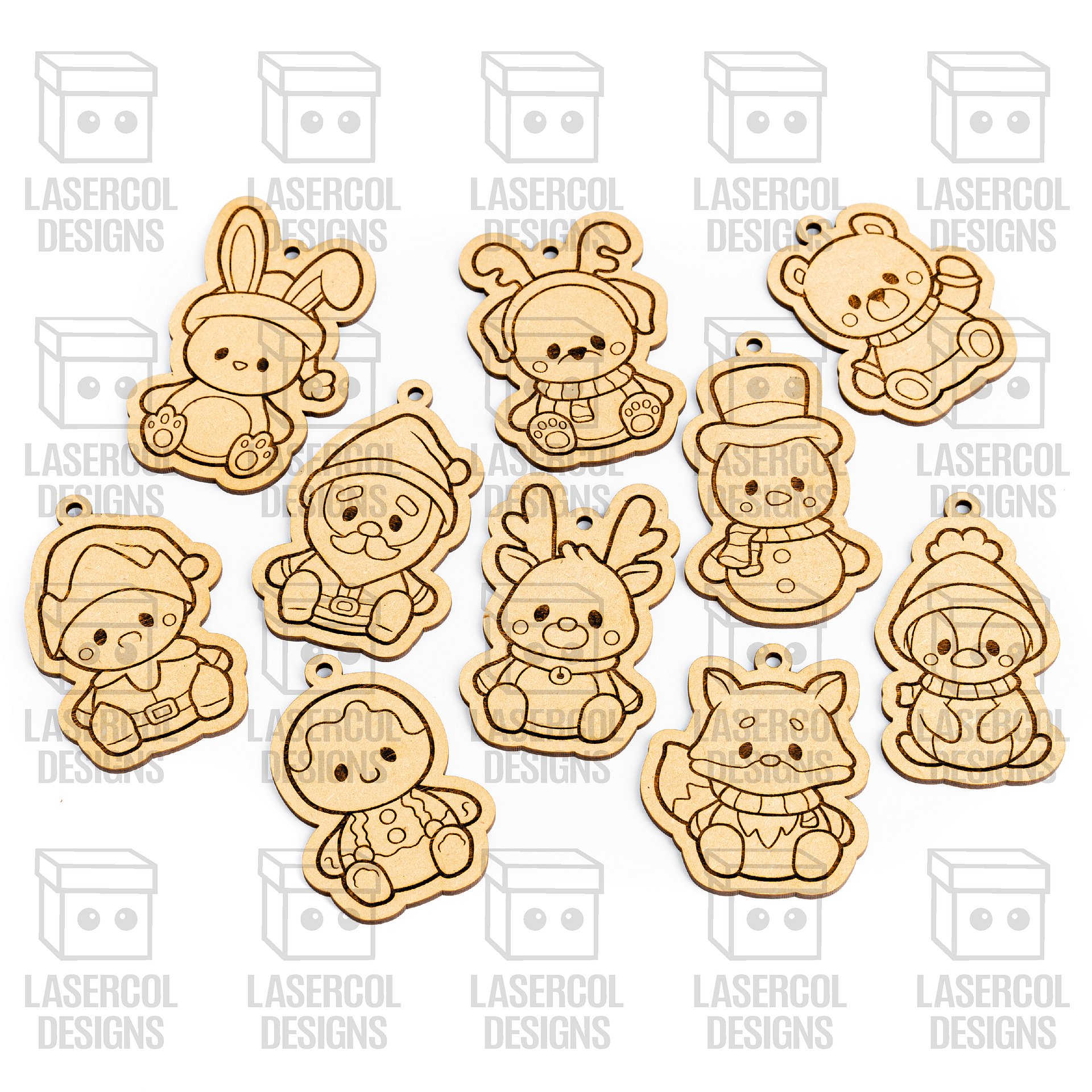 Christmas Ornaments Set - Laser Cut Files product image (2)