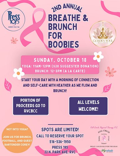 🎀 Ladies, grab your friends — it’s time to BREATHE, BRUNCH, & SUPPORT A GREAT CAUSE! 💕🥂

We’re bringing back our Breathe & Br...