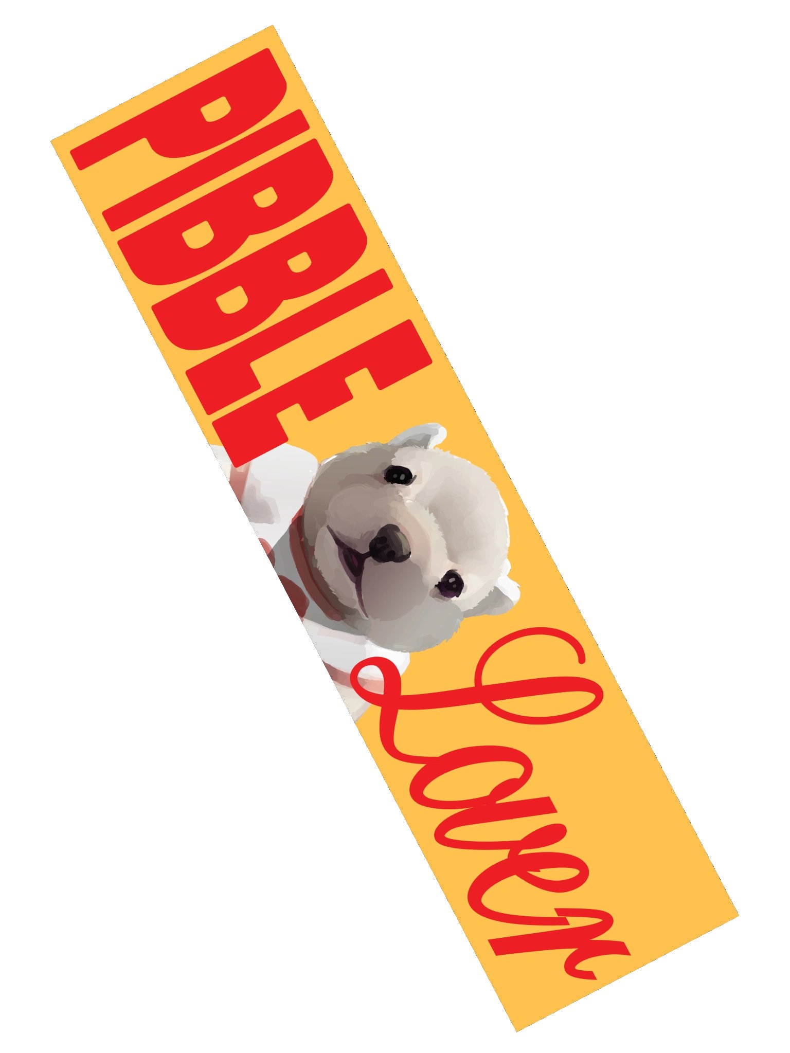 PIBBLE LOVER BUMPER STICKER product image (2)