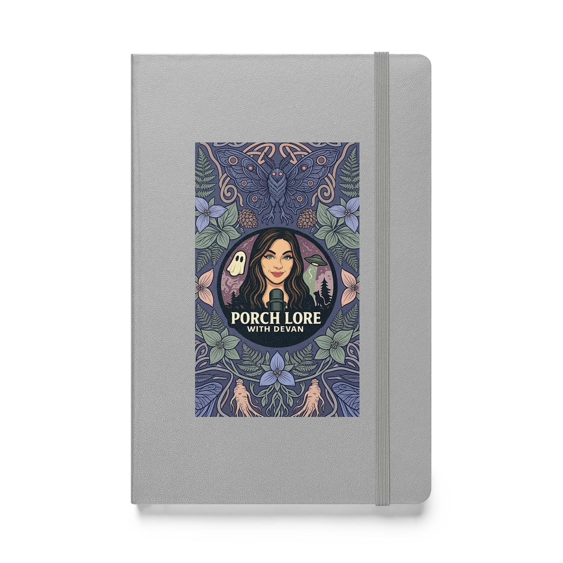 PORCH LORE DEVAN PERIWINKLE MOTH HARDCOVER NOTEBOOK product image (2)