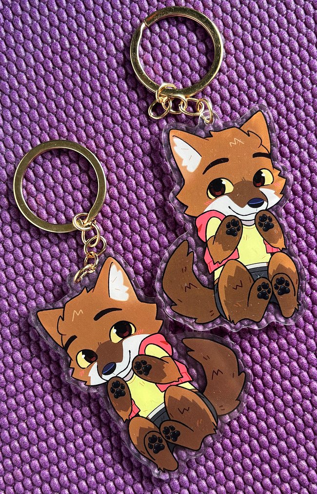 Custom Clear Lag Beans Acrylic Keychains