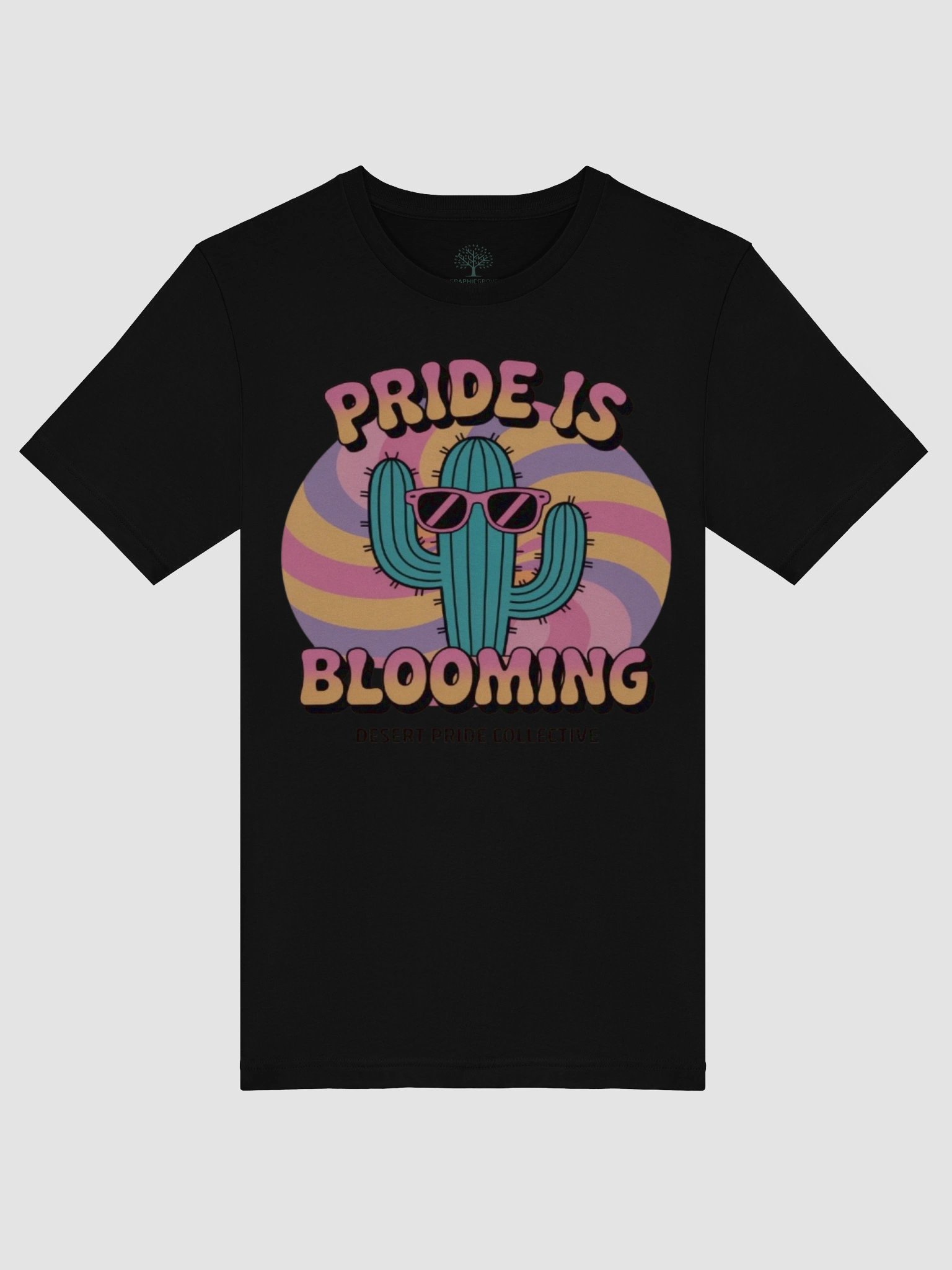 Unisex Supersoft Retro Cactus Pride T-Shirt - 'Pride Is Blooming' | LGBTQ+ Inclusive Design | Graphic Grove product image (53)