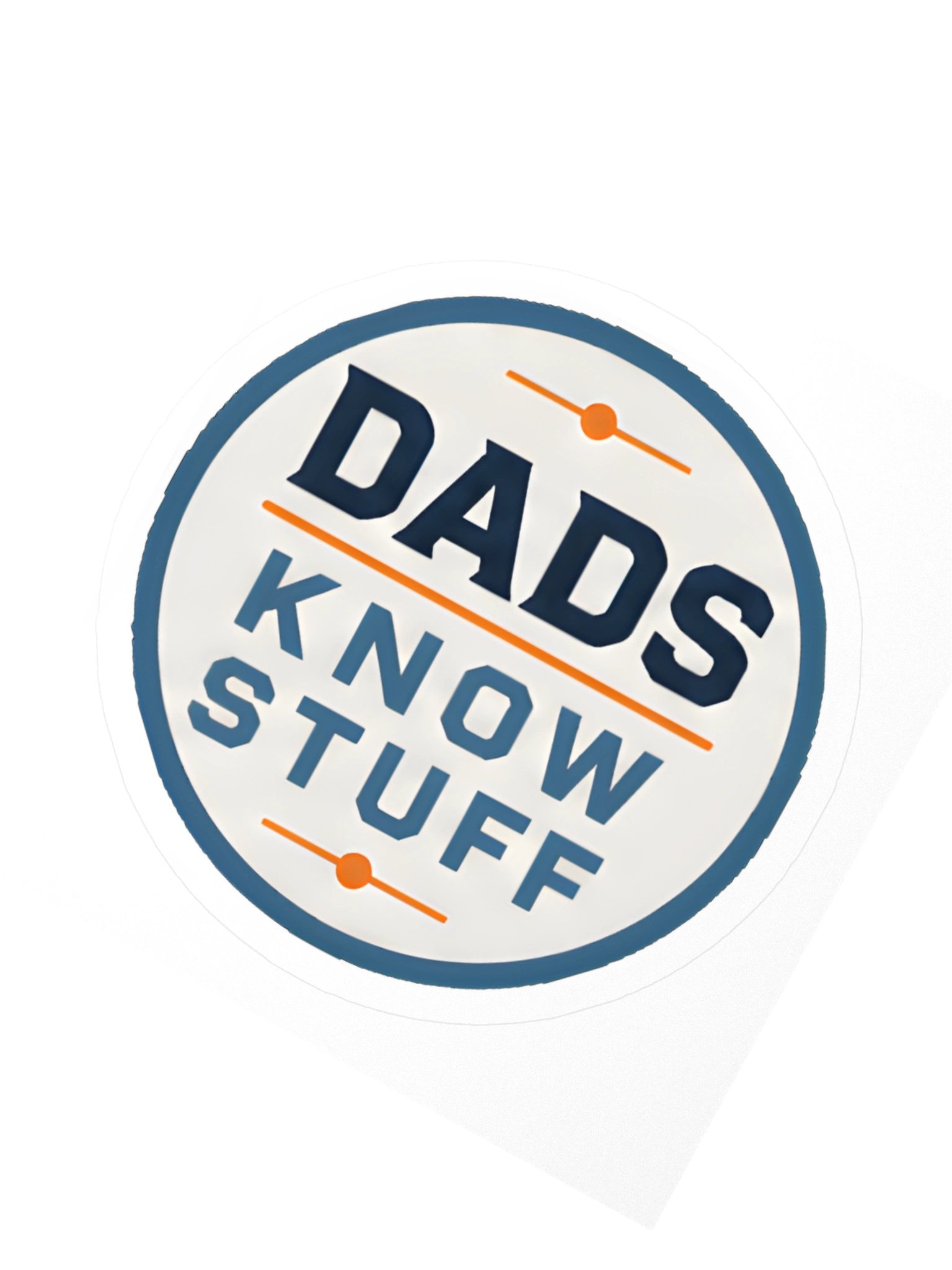 Dads Know Stuff Small Logo Sticker product image (4)