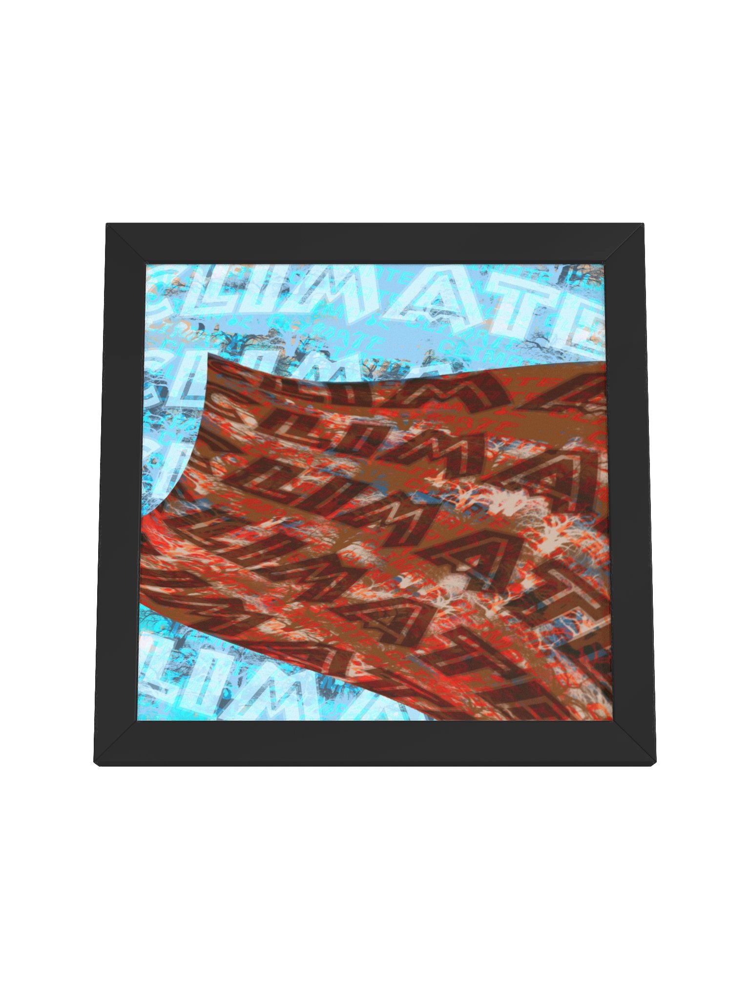 Scared For The Climate Grime Remix Artwork - Framed Print product image (4)