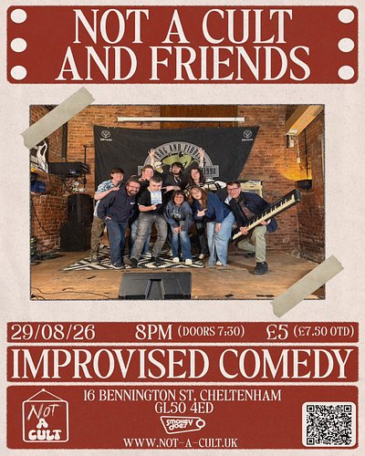 LADS WE ARE SO BACK!

Not A Cult returns to Smokey Joe’s for a night of improvised comedy! And this time, we’re being joined ...