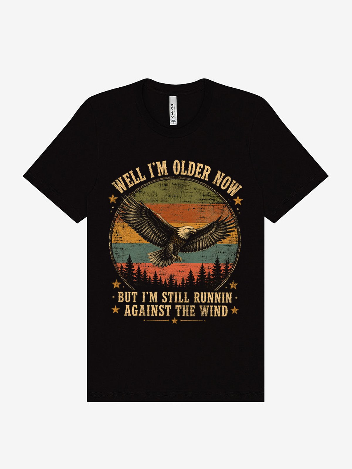 Against the Wind Retro Eagle Unisex Supersoft T-Shirt product image (2)