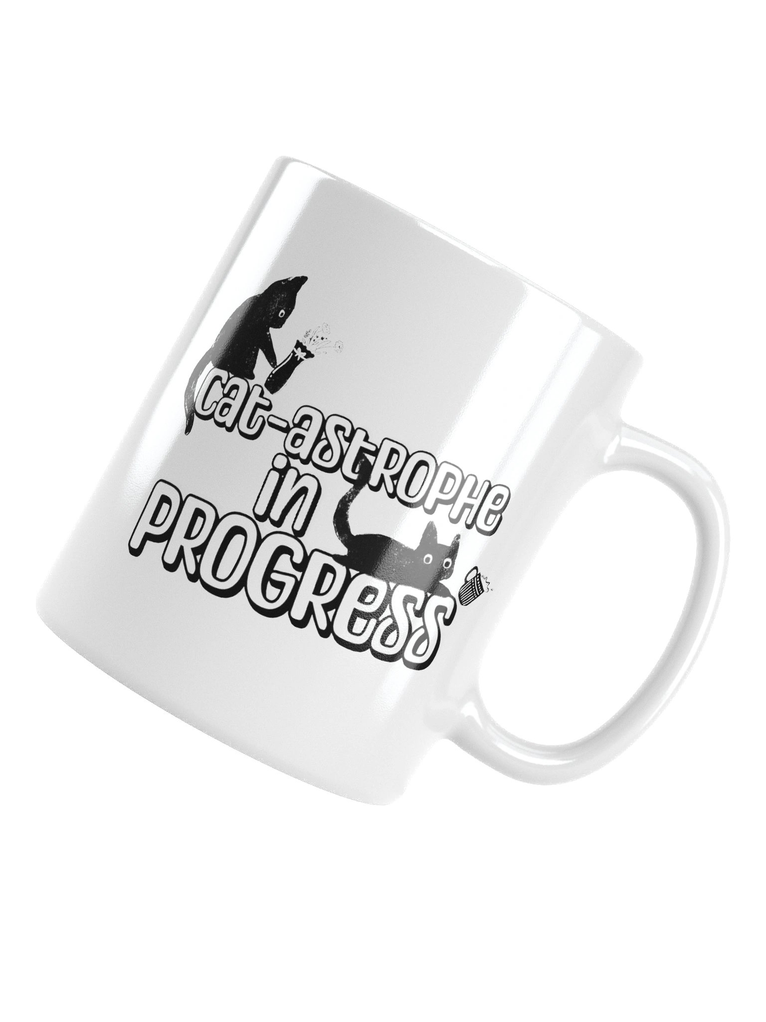 “Cat-astrophe in Progress” Cat Mug product image (6)