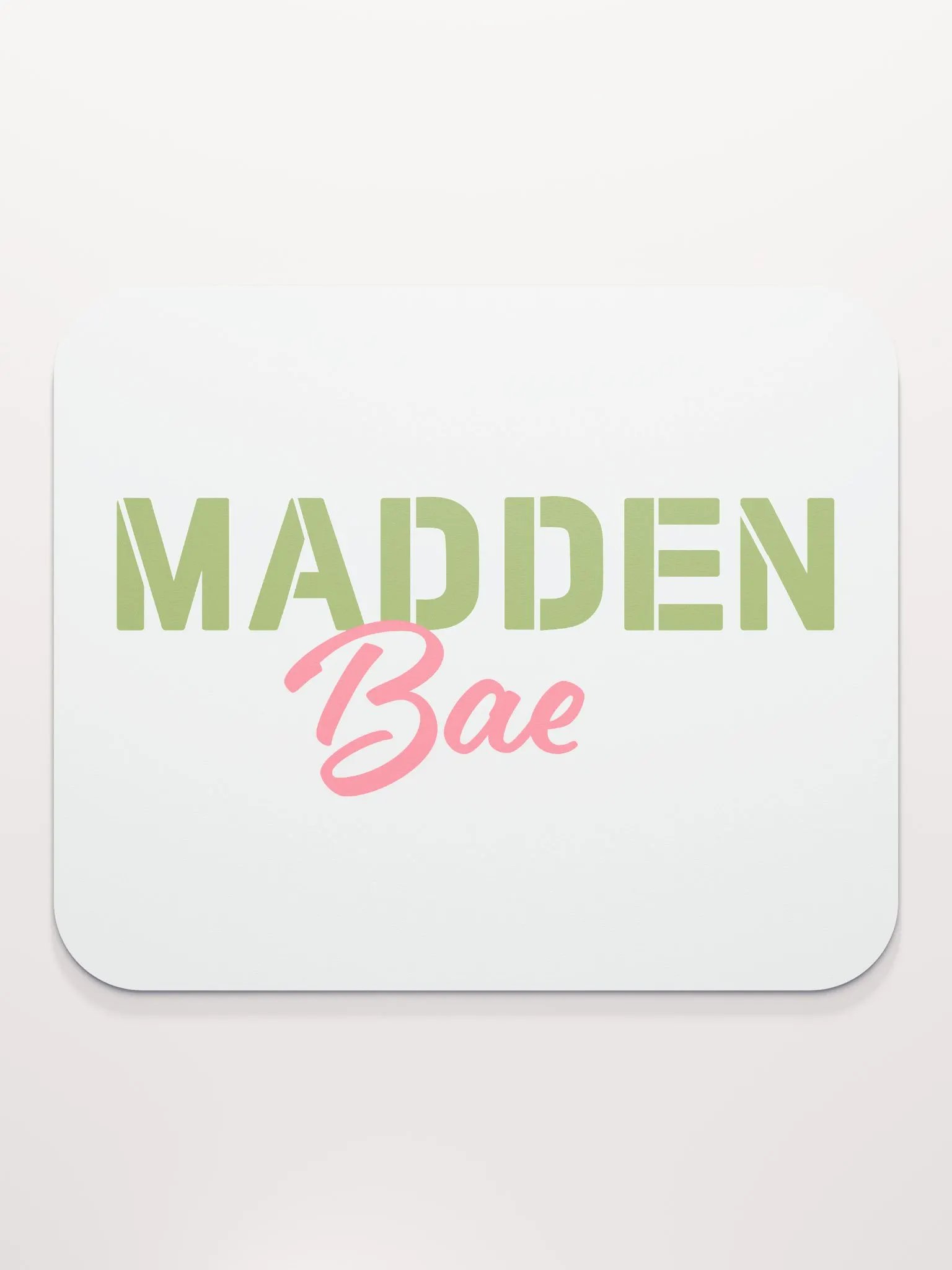 MaddenBae Mouse Pad Green and Pink product image (2)