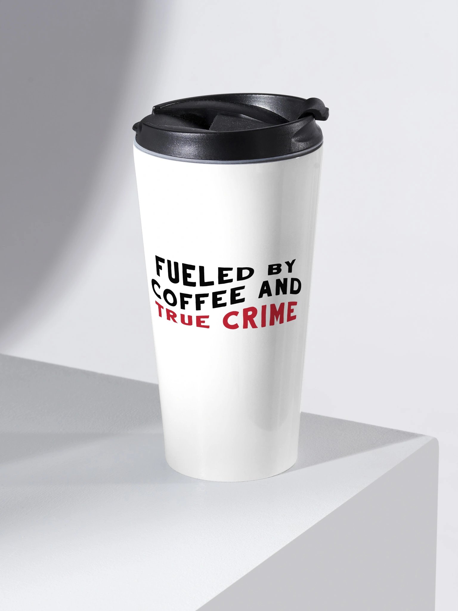 Fueled By True Crime Travel Mug product image (1)