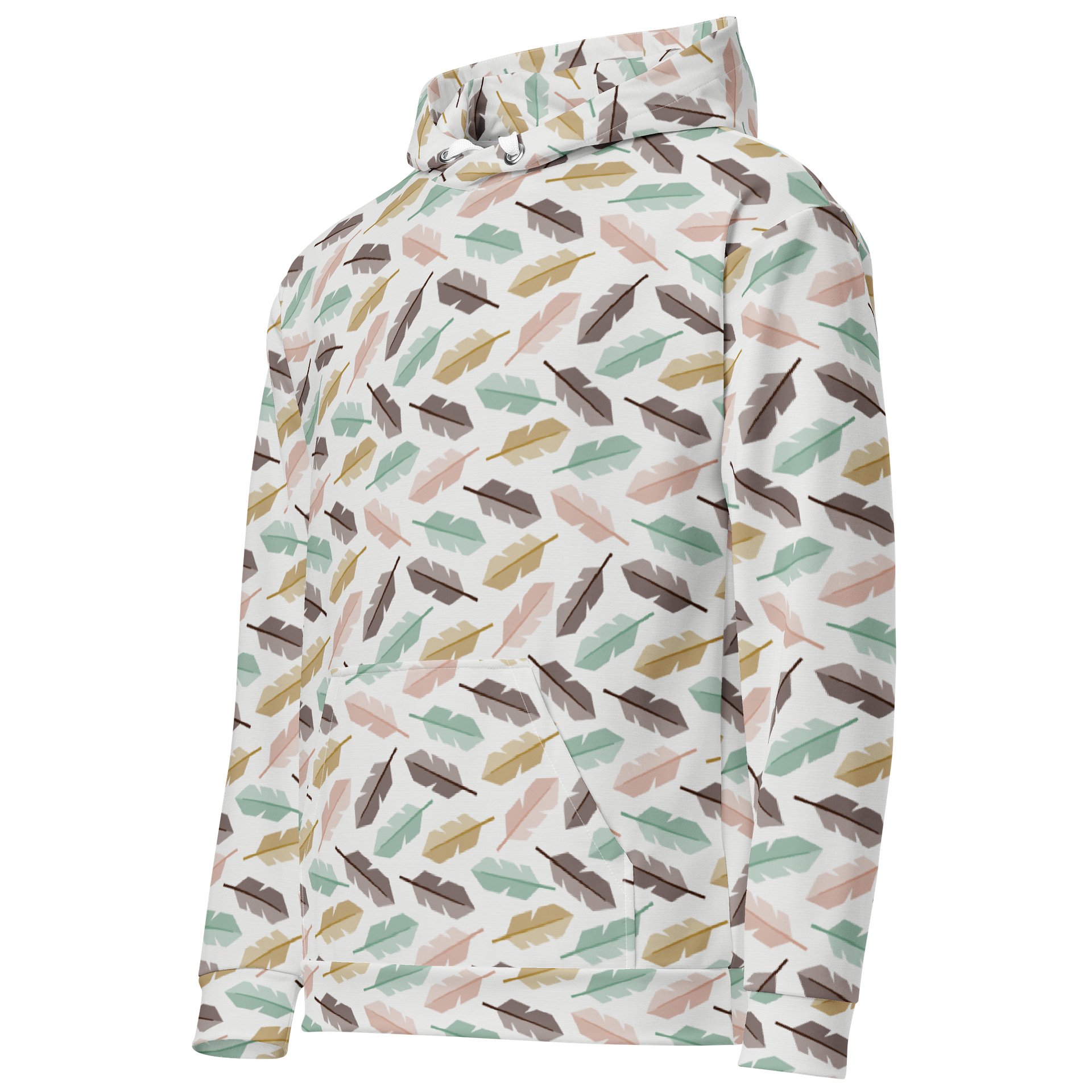 Mid-Century Modern Feathers Unisex Cotton Hoodie product image (3)