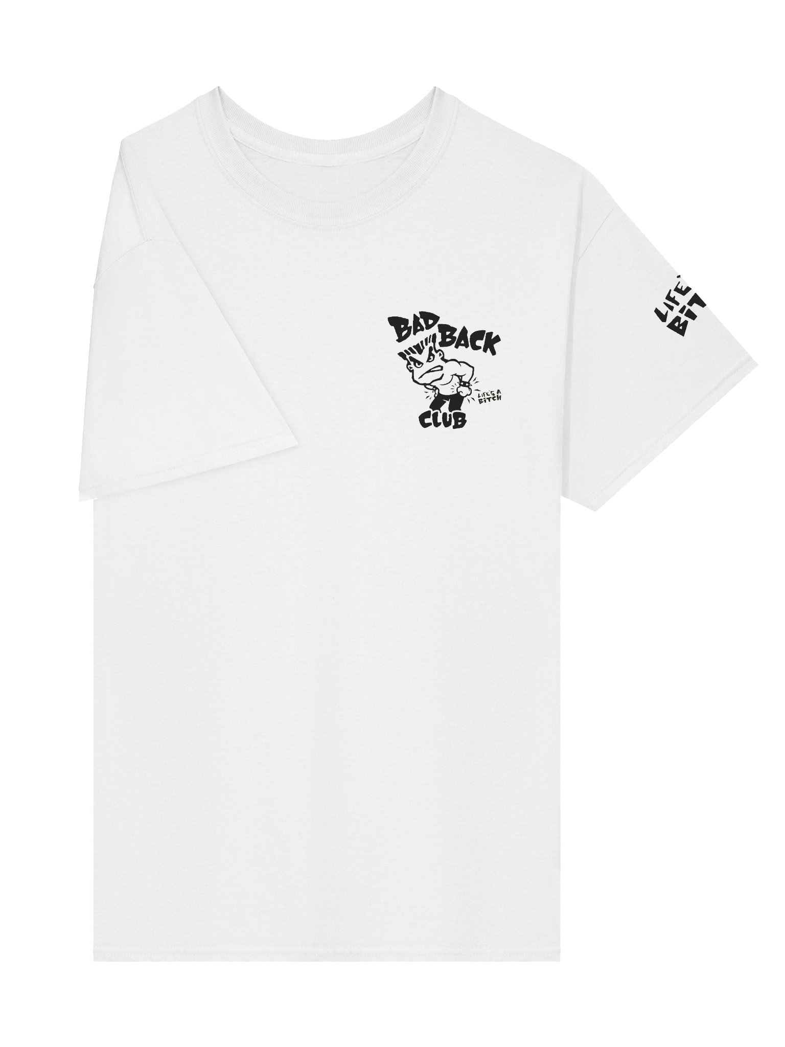 Bad Back Club Small Logo - White T Shirt product image (4)