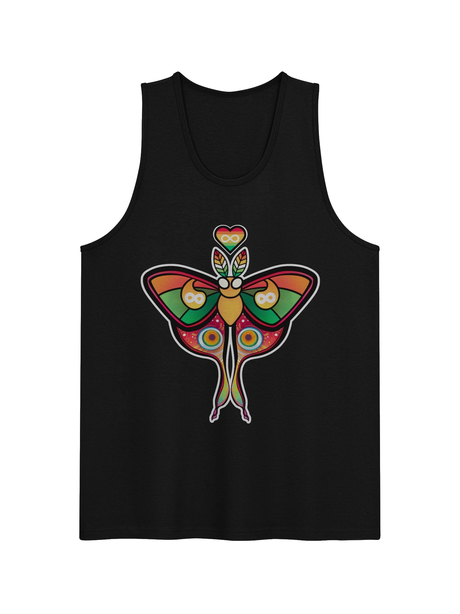 № 12 | AUTISTIC PRIDE MOTH | GRAPHIC TANK | TANK TOP product image (1)