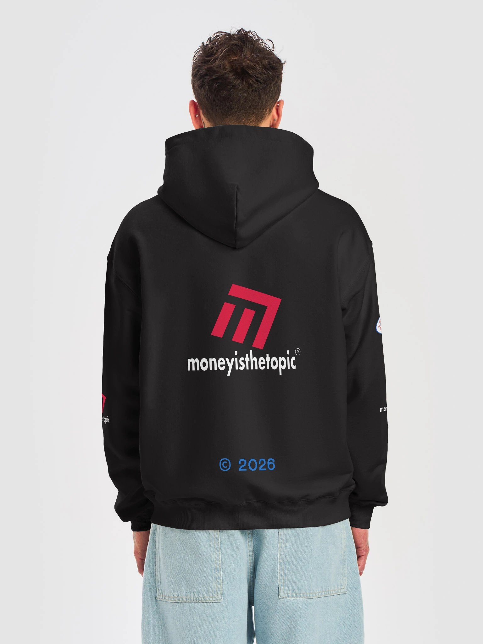 MONEY Club French-Terry Black Color Hoodie Unisex product image (6)