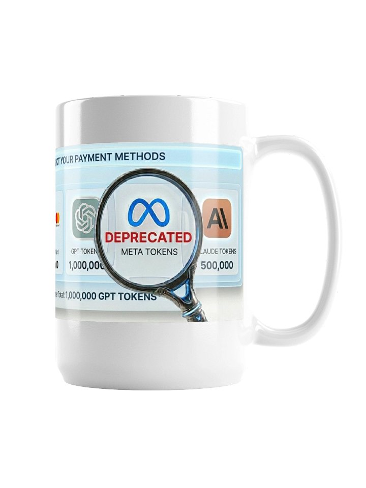 GPT TOKENS Accepted Here Mug | AI Economy Collection product image (1)
