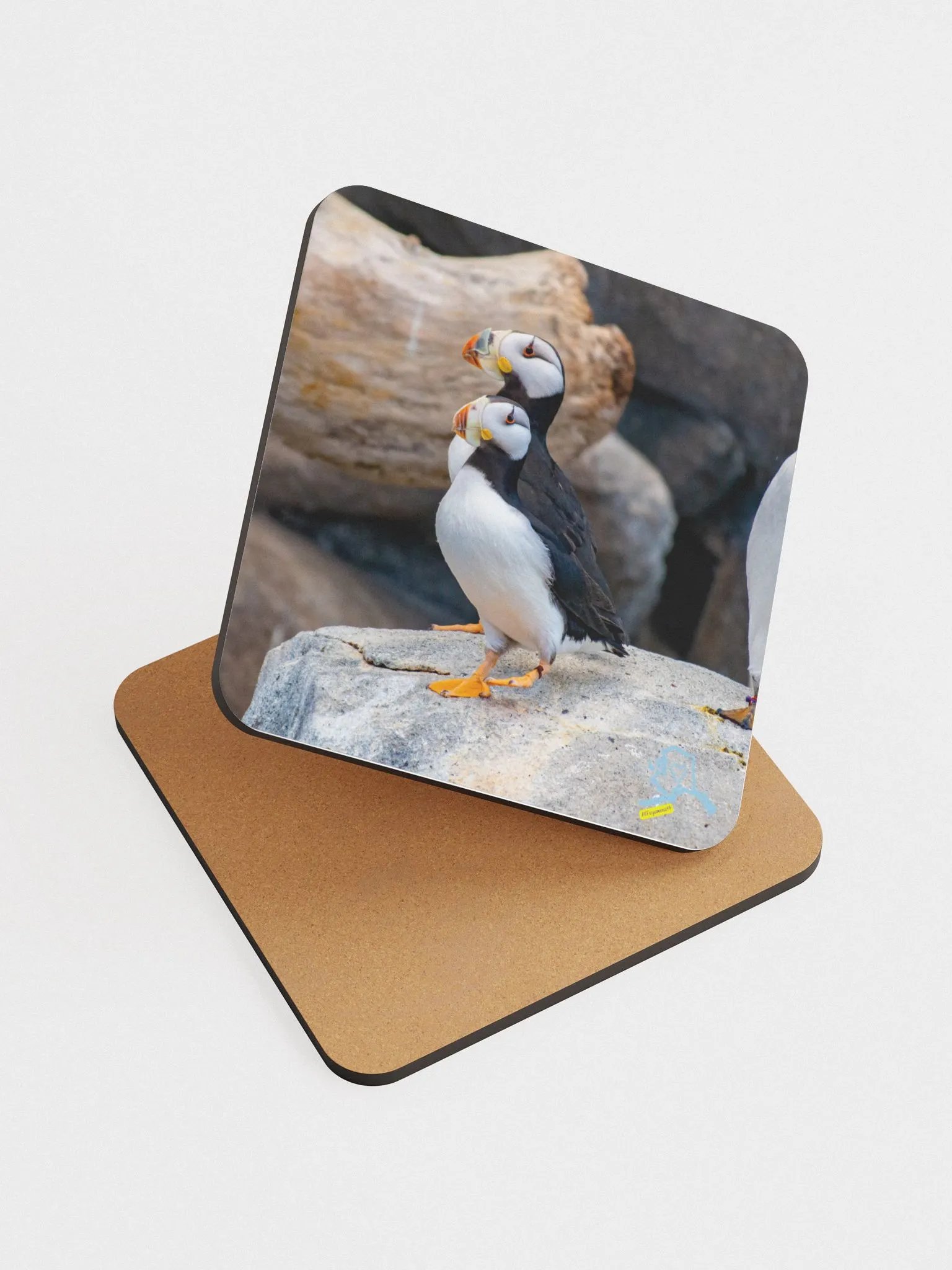So Puffin Cute Glossed Cork Coasters product image (4)