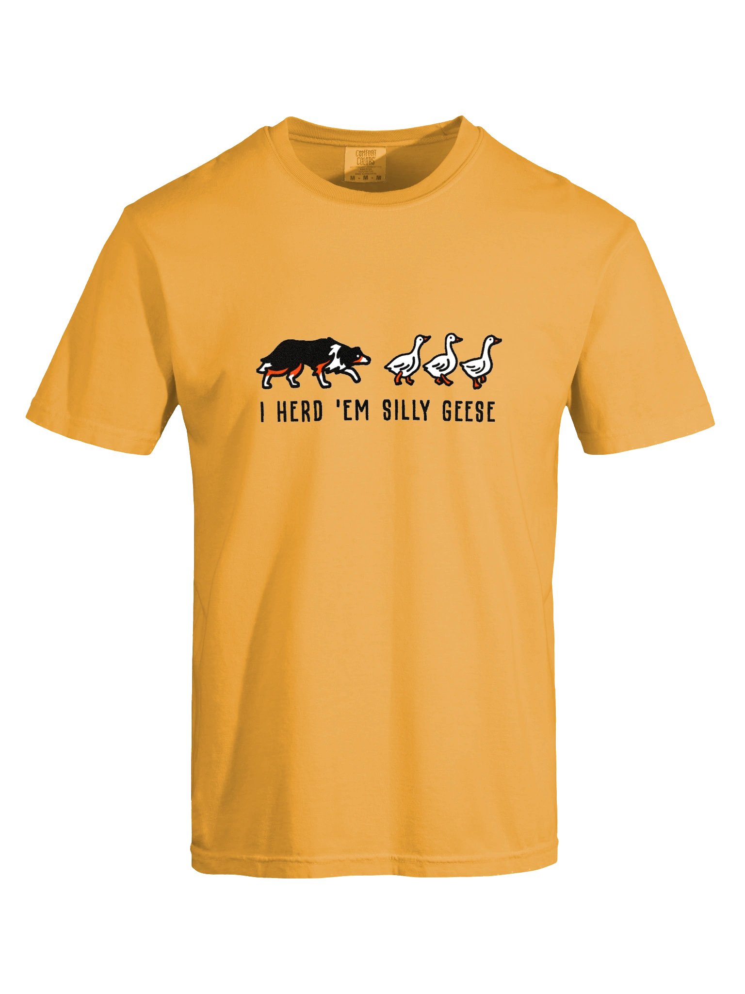 I Herd 'Em Silly Geese T-Shirt(Embroidered) of a Border Collie(Tricolor) product image (10)