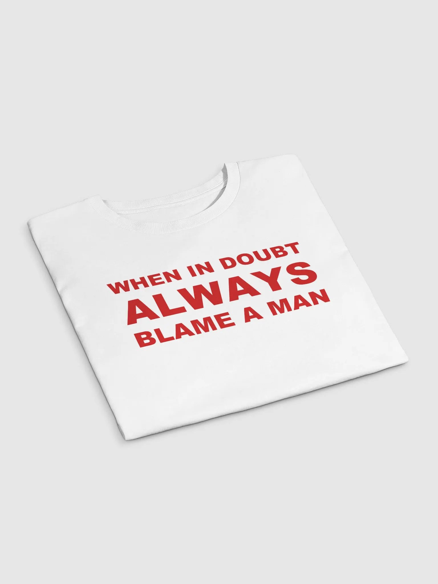 WHEN IN DOUBT ALWAYS BLAME A MAN Crop Top product image (3)