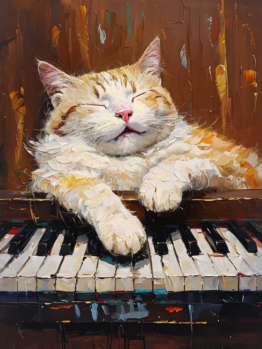 Piano Paws Impressions Poster product image (1)