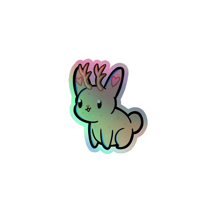 Jackalope Holographic Sticker product image (1)