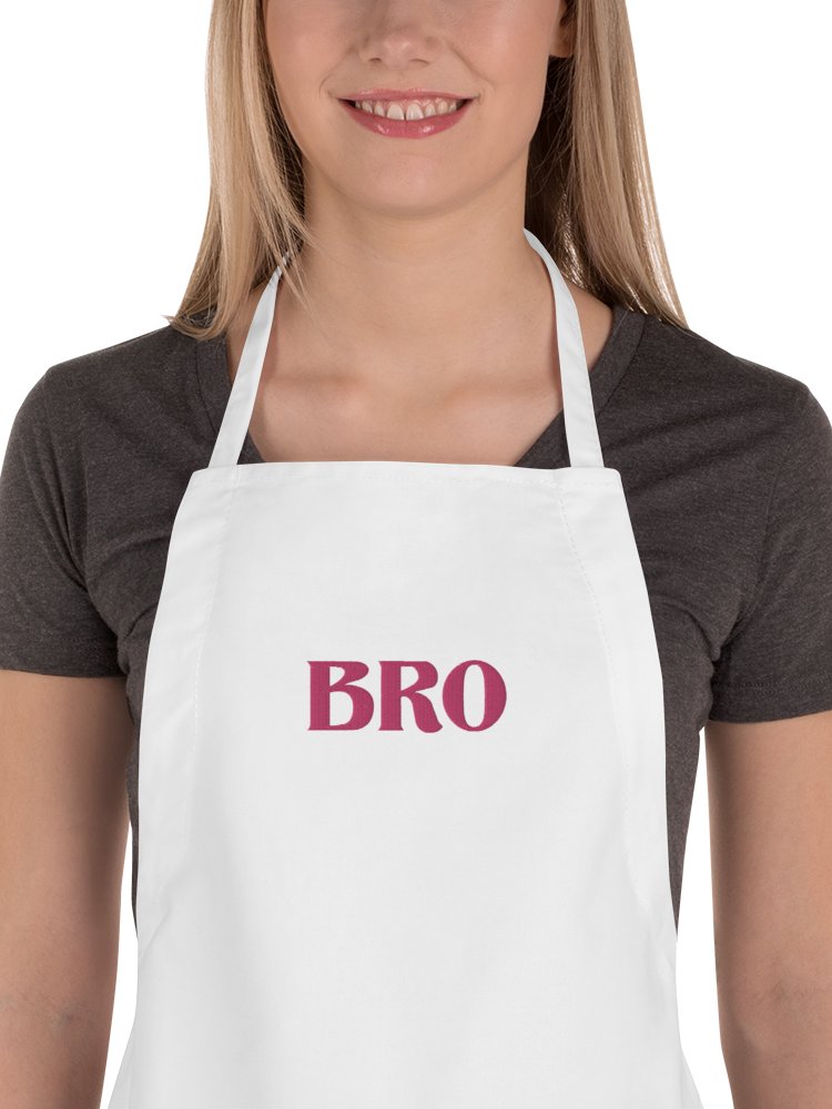 Bro embroidered apron product image (1)