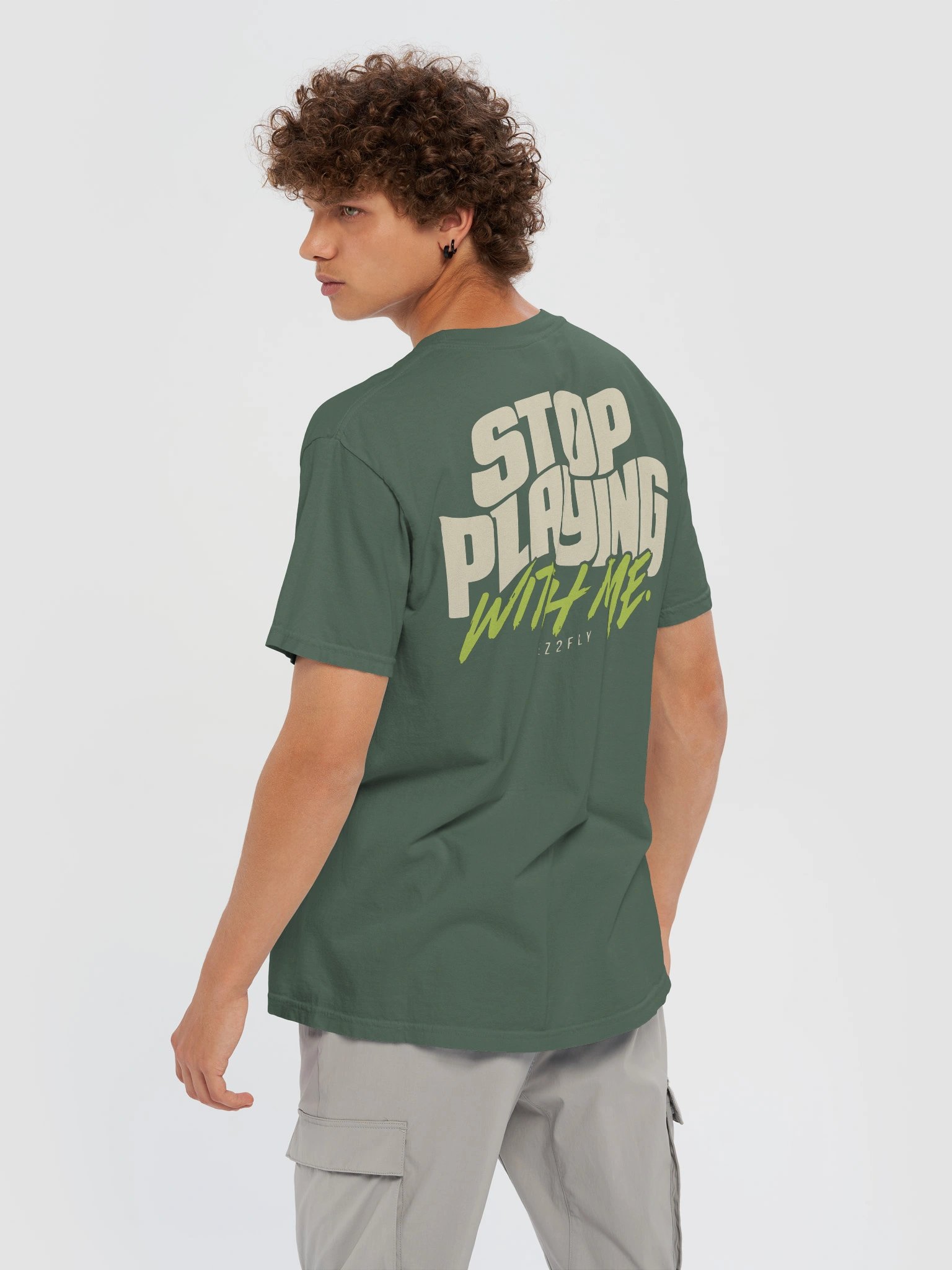STOP PLAYING WITH ME — Back Print Tee product image (10)