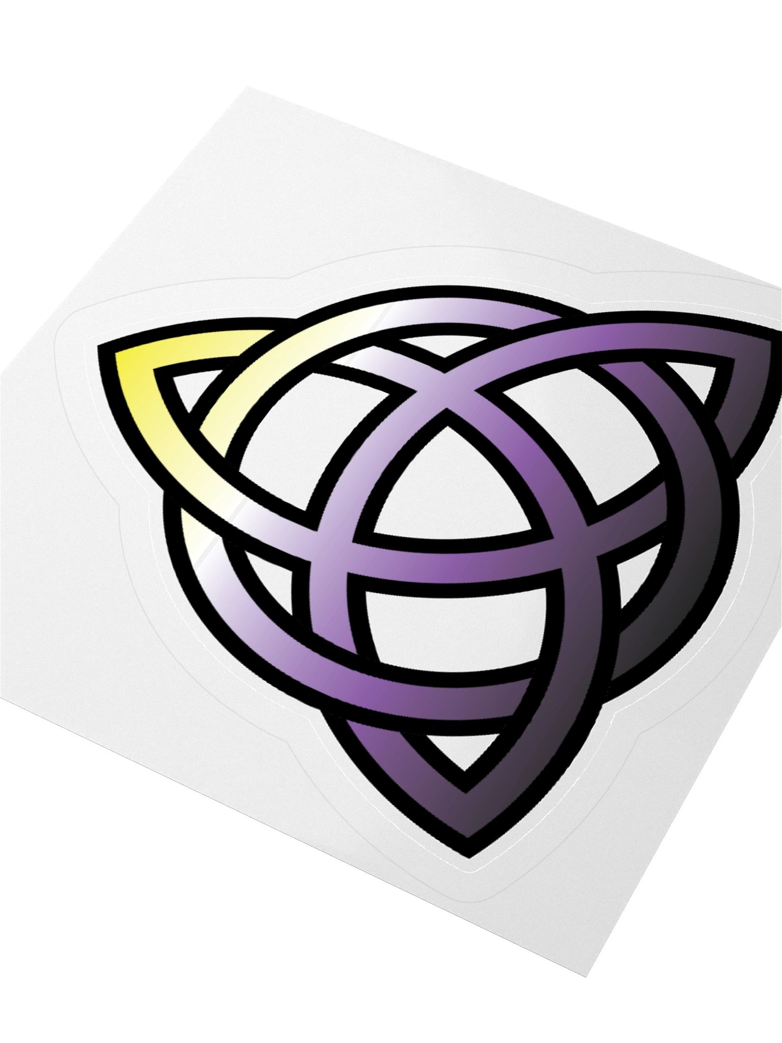 Non-binary Pride Gradient Celtic Knot Sticker product image (9)