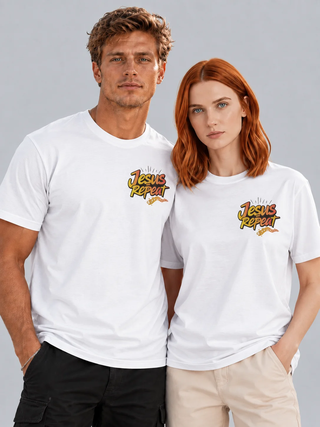 Jesus on Repeat Unisex T-shirt product image (1)