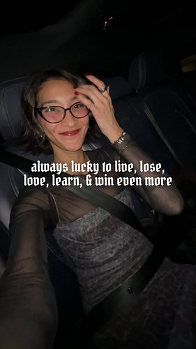 Can’t wait to do this whole “lucky to live, lose, love, learn, and win in totally unexpected amazing ways” thing all over aga...