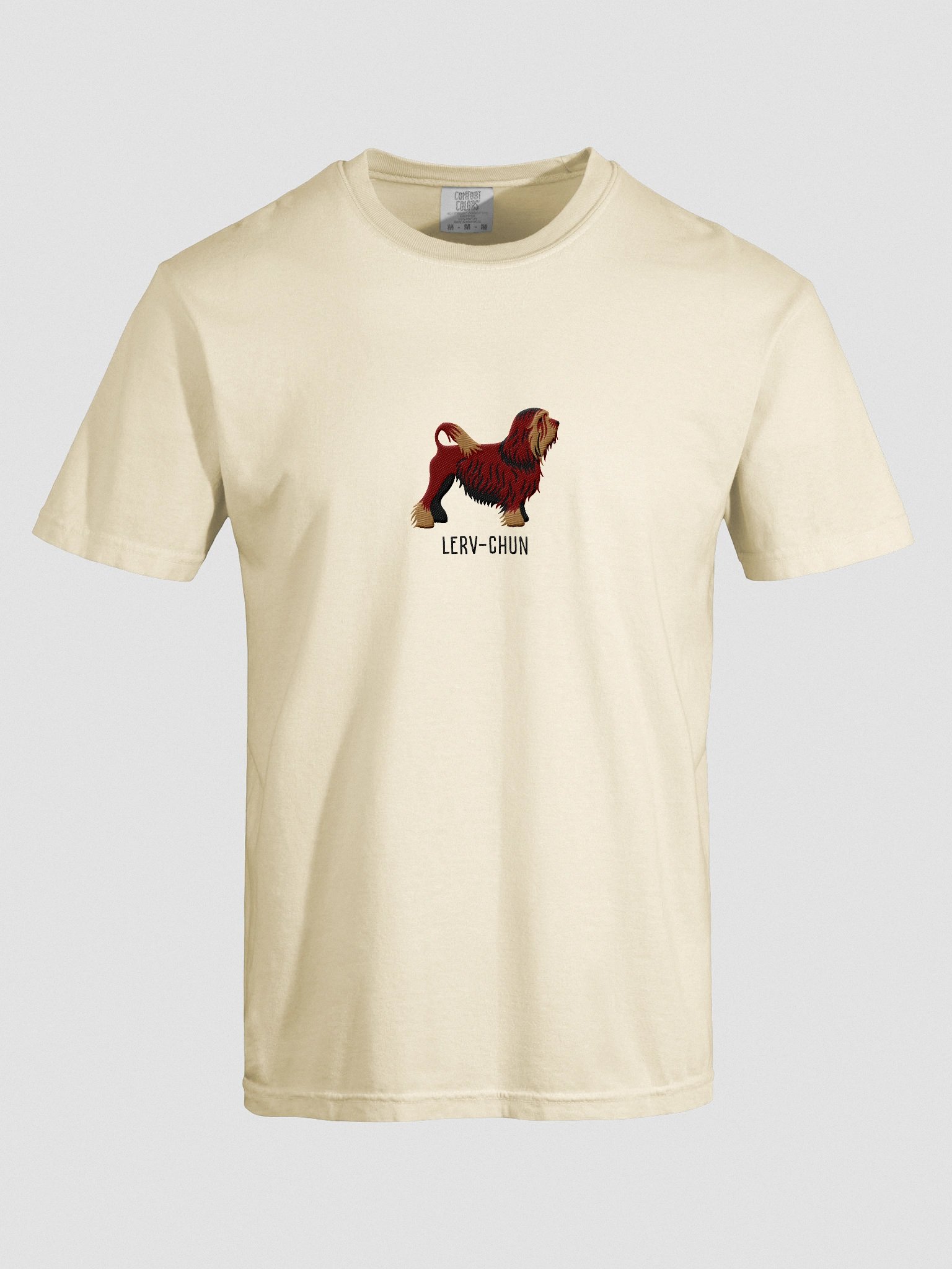 Lerv-Chun T-Shirt(Embroidered) of a Lowchen(Chocolate) product image (10)