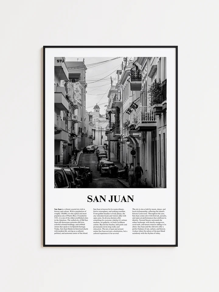 San Juan 02 Newspaper Poster | Framed product image (1)