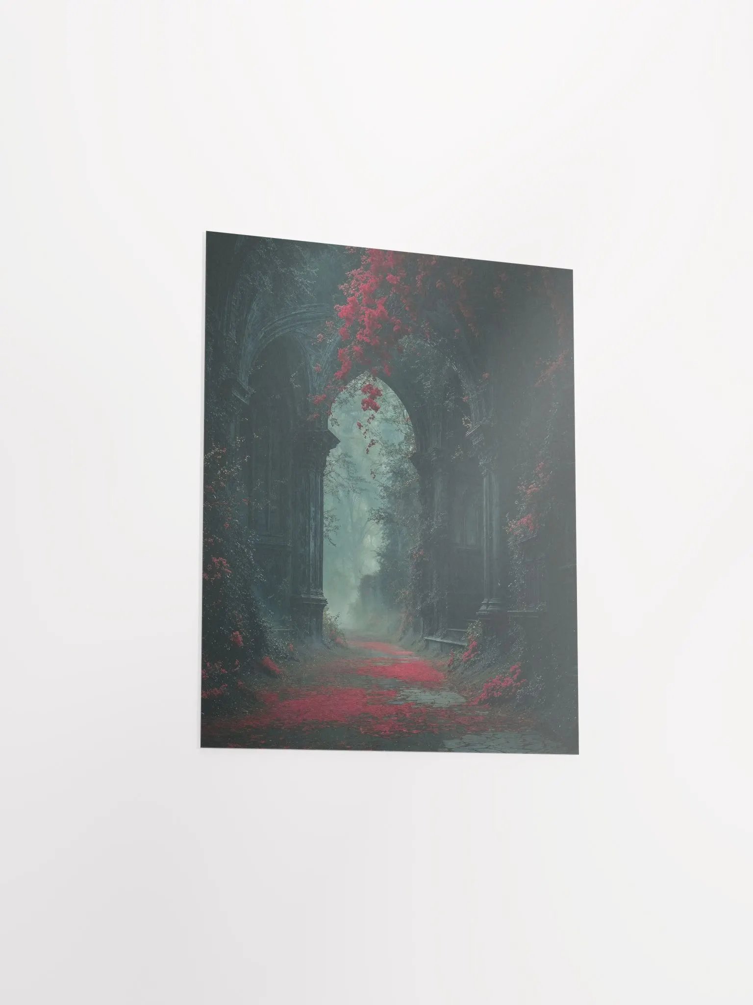 Gothic Archway Red Foliage Poster product image (21)