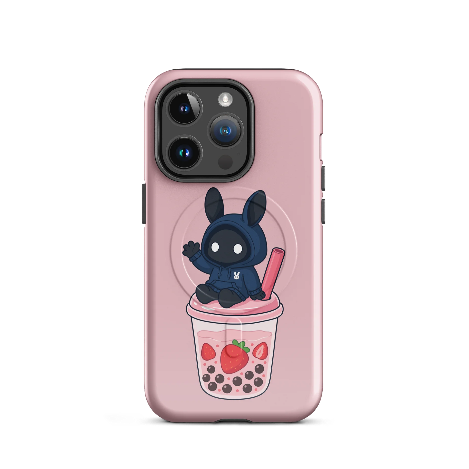 Poochoki Strawberry Bubble Tea MagSafe iPhone Case product image (2)