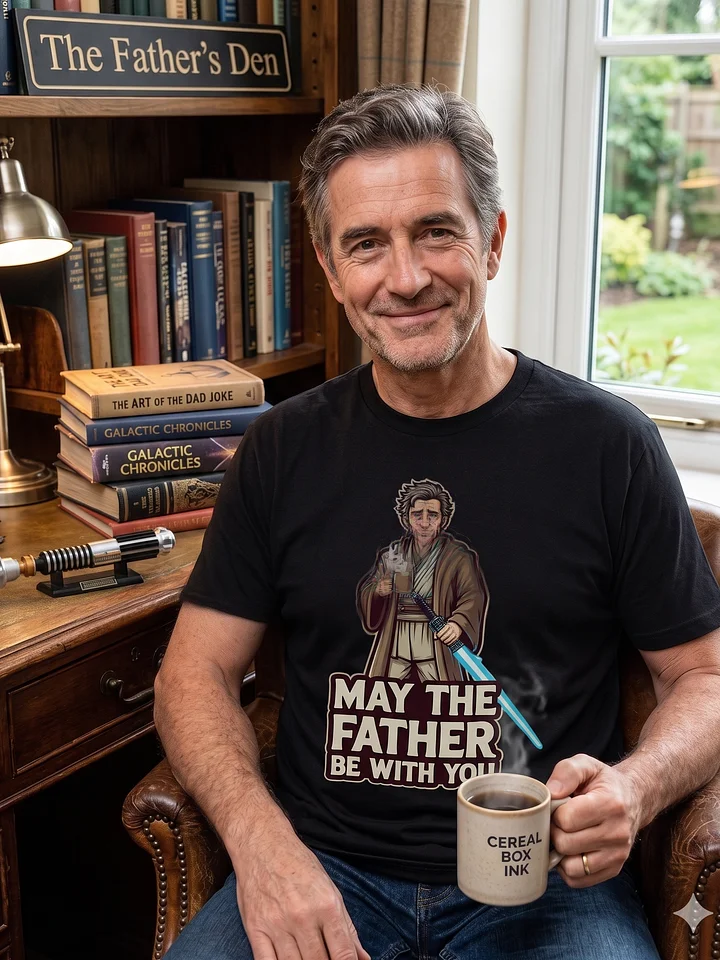 May The Father Be With You — Dad Jedi Tee product image (1)