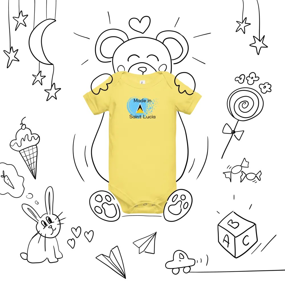 Heartfelt Made in Saint Lucia Baby Onesie product image (7)