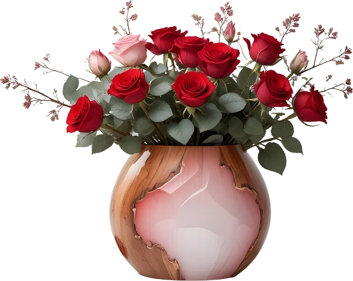 Romantic Blush Vase - PNG – Perfect for Valentine’s Day and Wedding Themes product image (1)