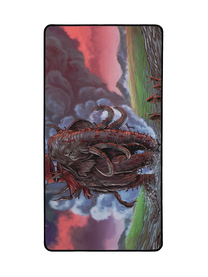'Elephant' Hand Drawn Playmat by DarkSideTokens! product image (2)