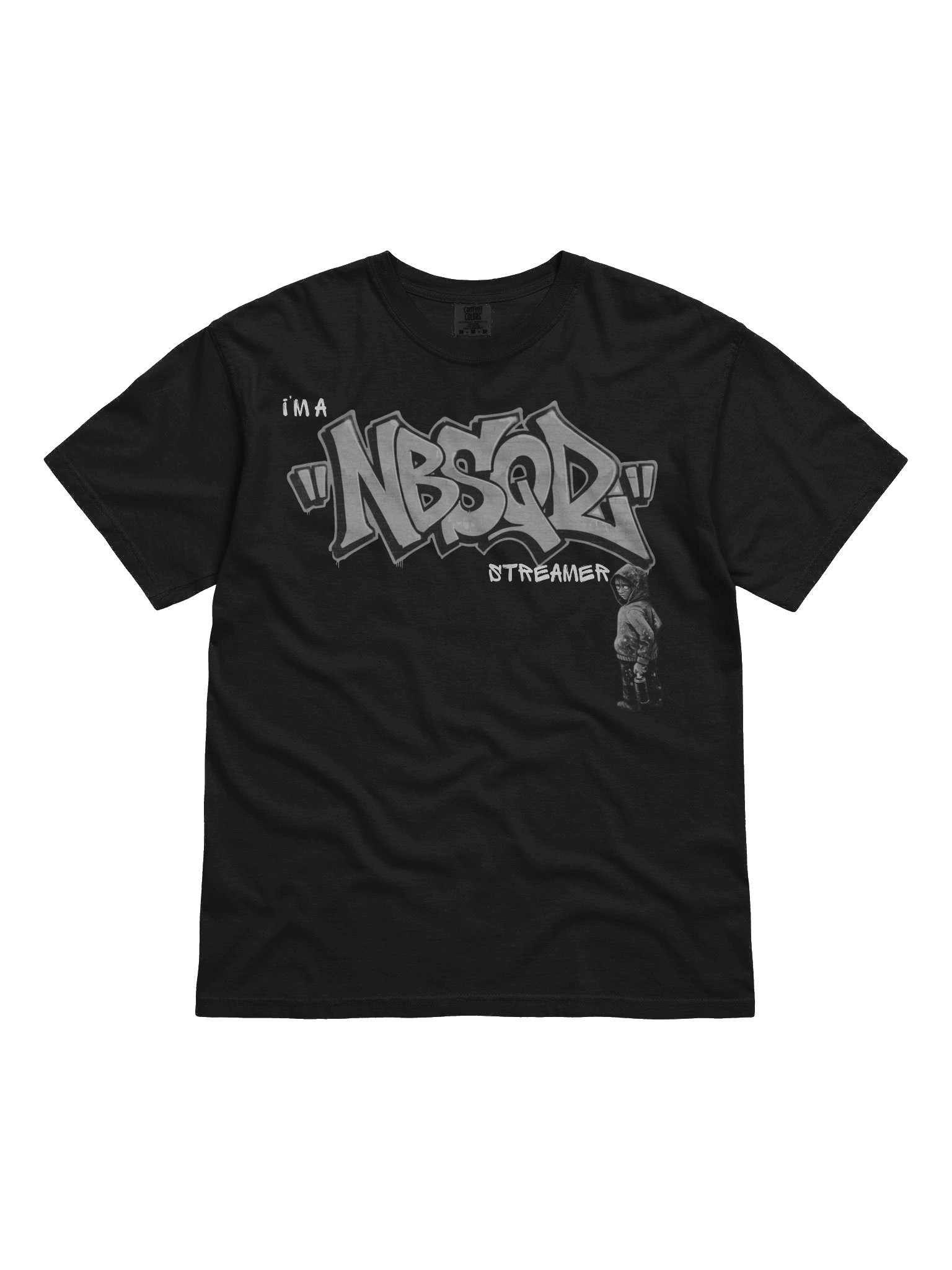 NBSQD Graffiti Mens BLK T-Shirt - Break The Rules Its Part of The Game product image (1)