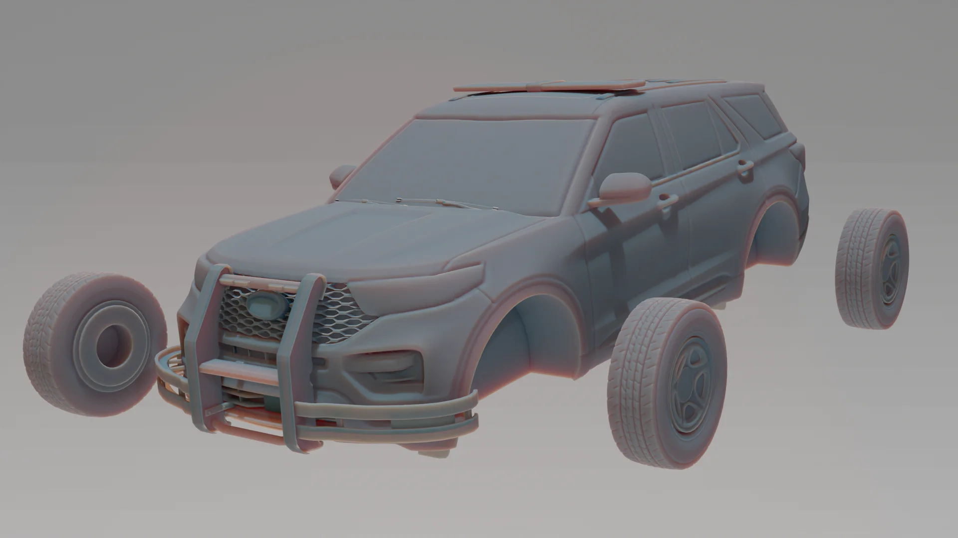 American Police Interceptor - Modern Warfare Wargame Resin Models Zona Alpha product image (2)