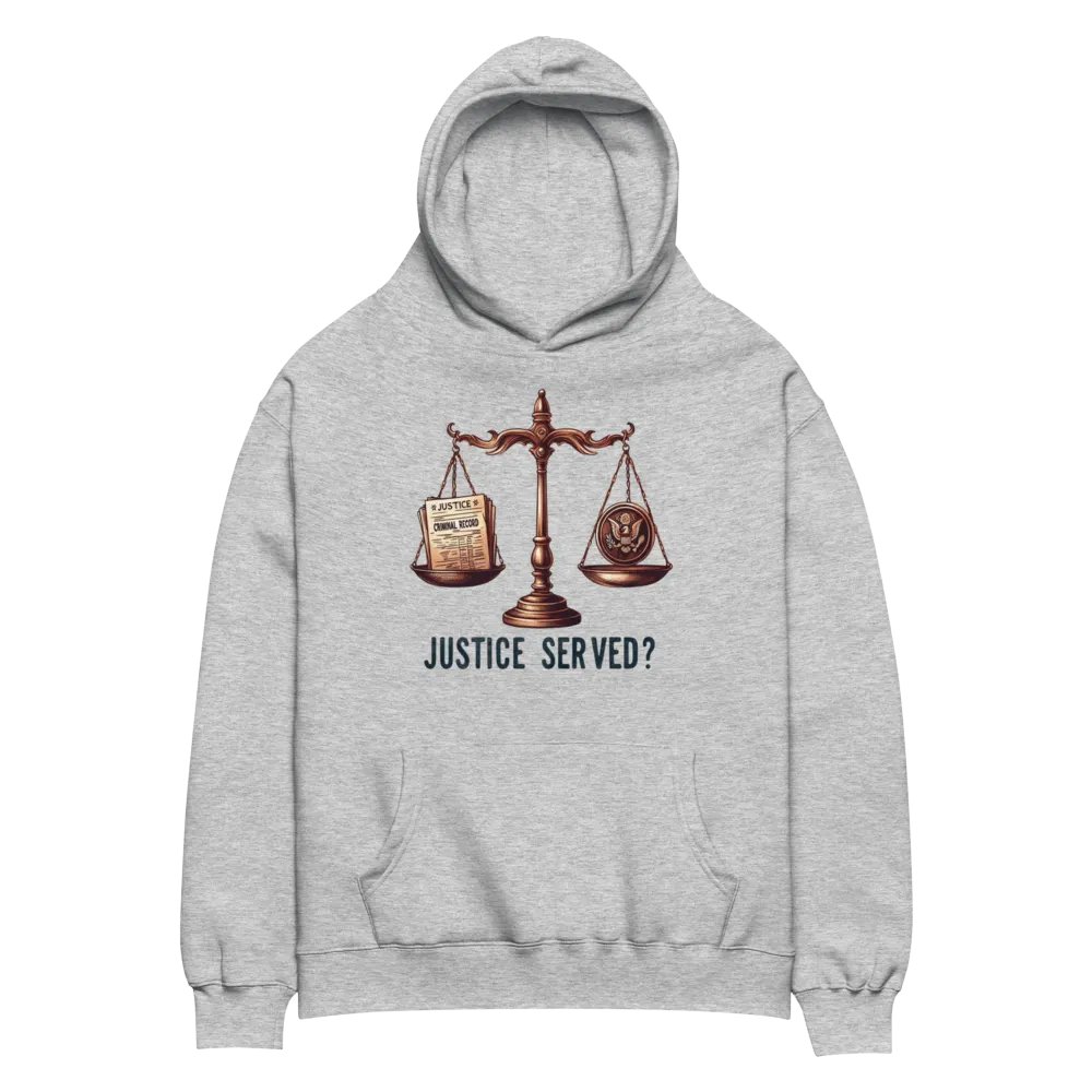 Justice Served? Unisex Oversized Hoodie product image (5)