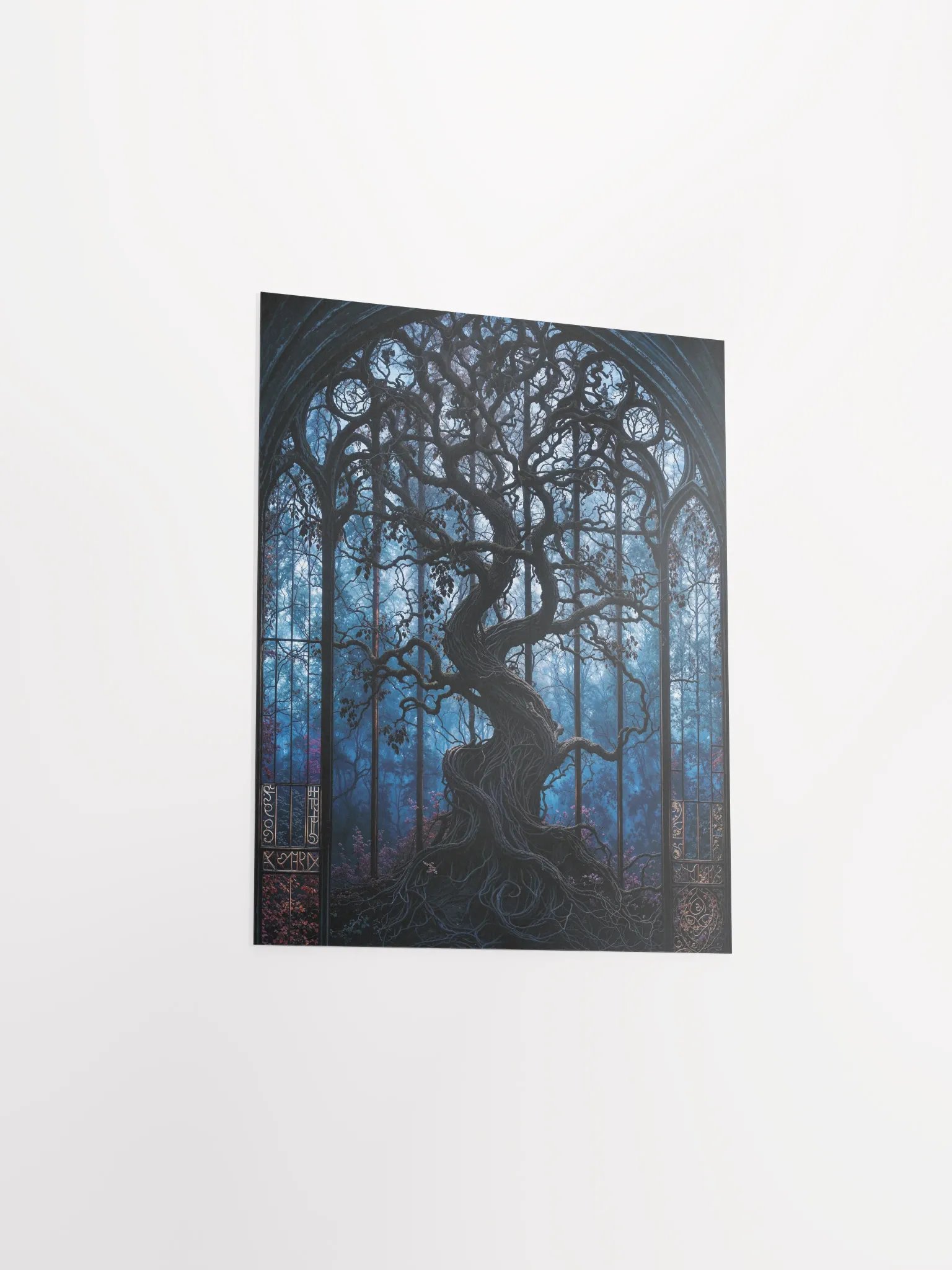 Mystical Tree Stained Glass Poster product image (13)