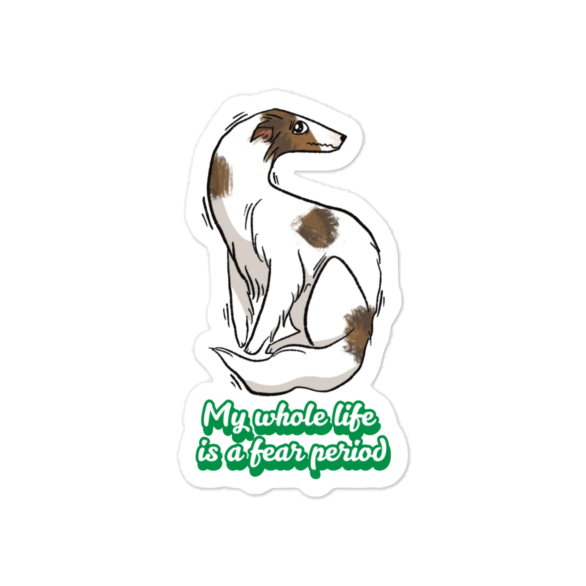 Fear Period Sticker - Spotted Brindle product image (1)