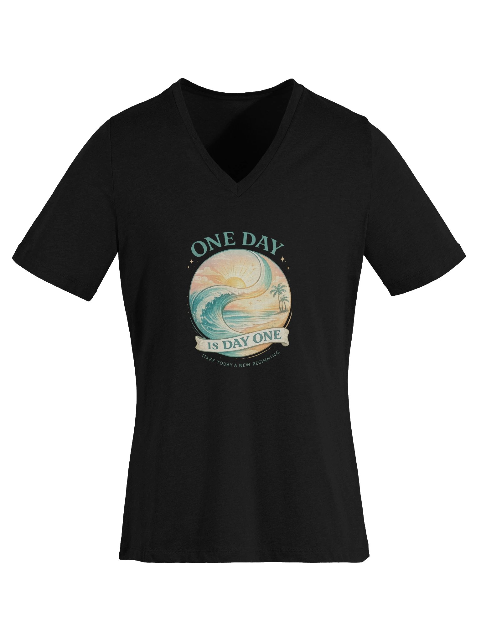 One Day Is Day One — Disney With Sean Show V-neck T-Shirt product image (36)