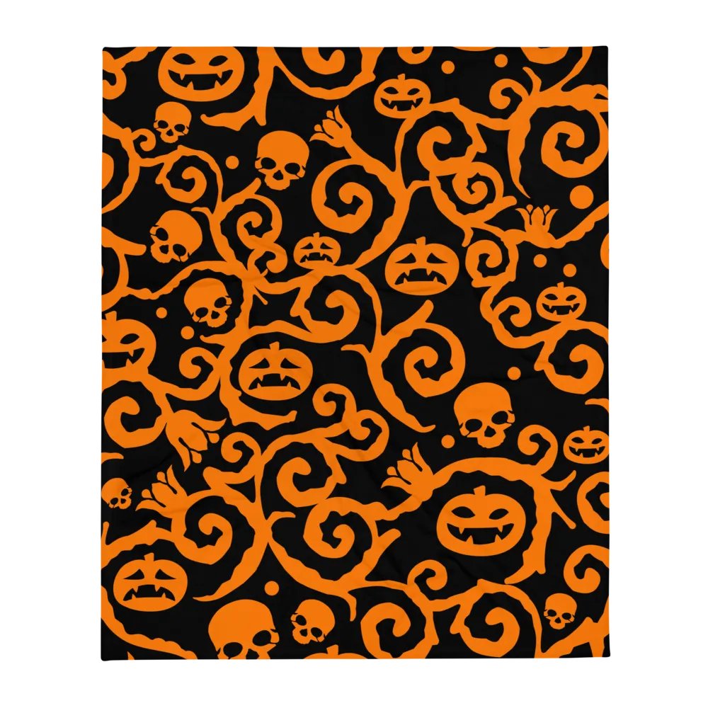 Scary Pumpkins Skull Blanket product image (5)