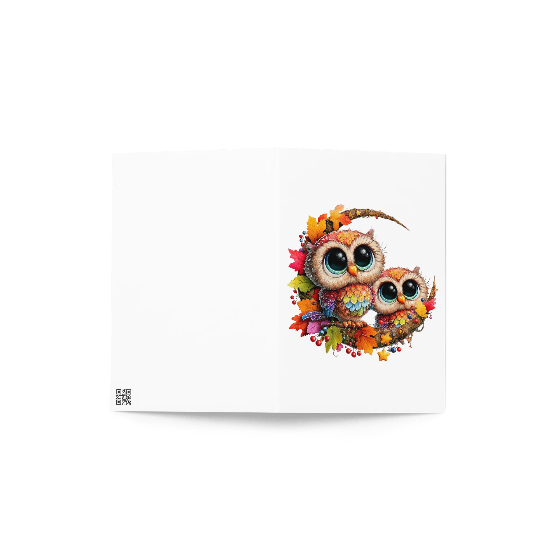 Autumn Owl Pair Greeting Card product image (4)