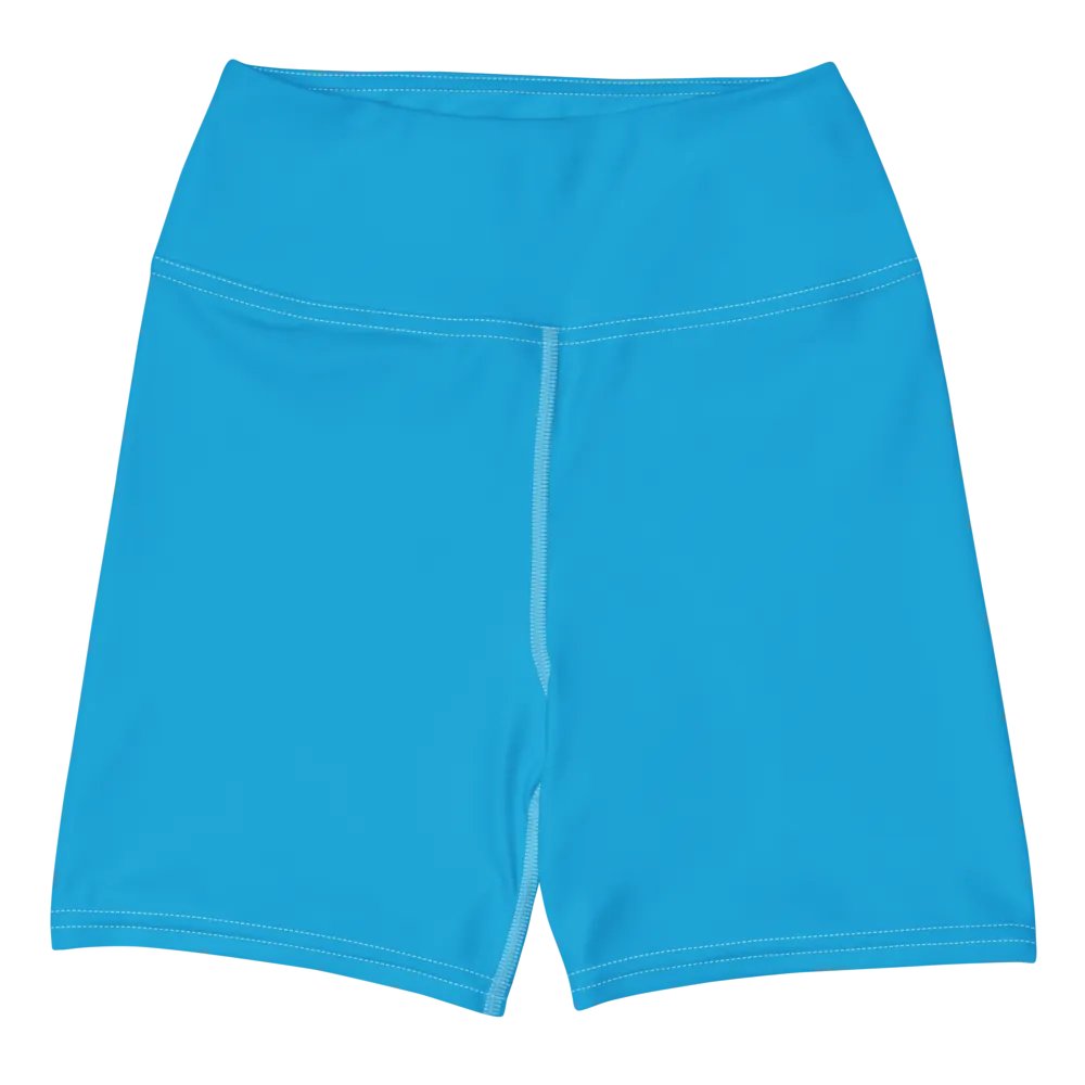 Sky Blue High-Waist Shorts product image (7)