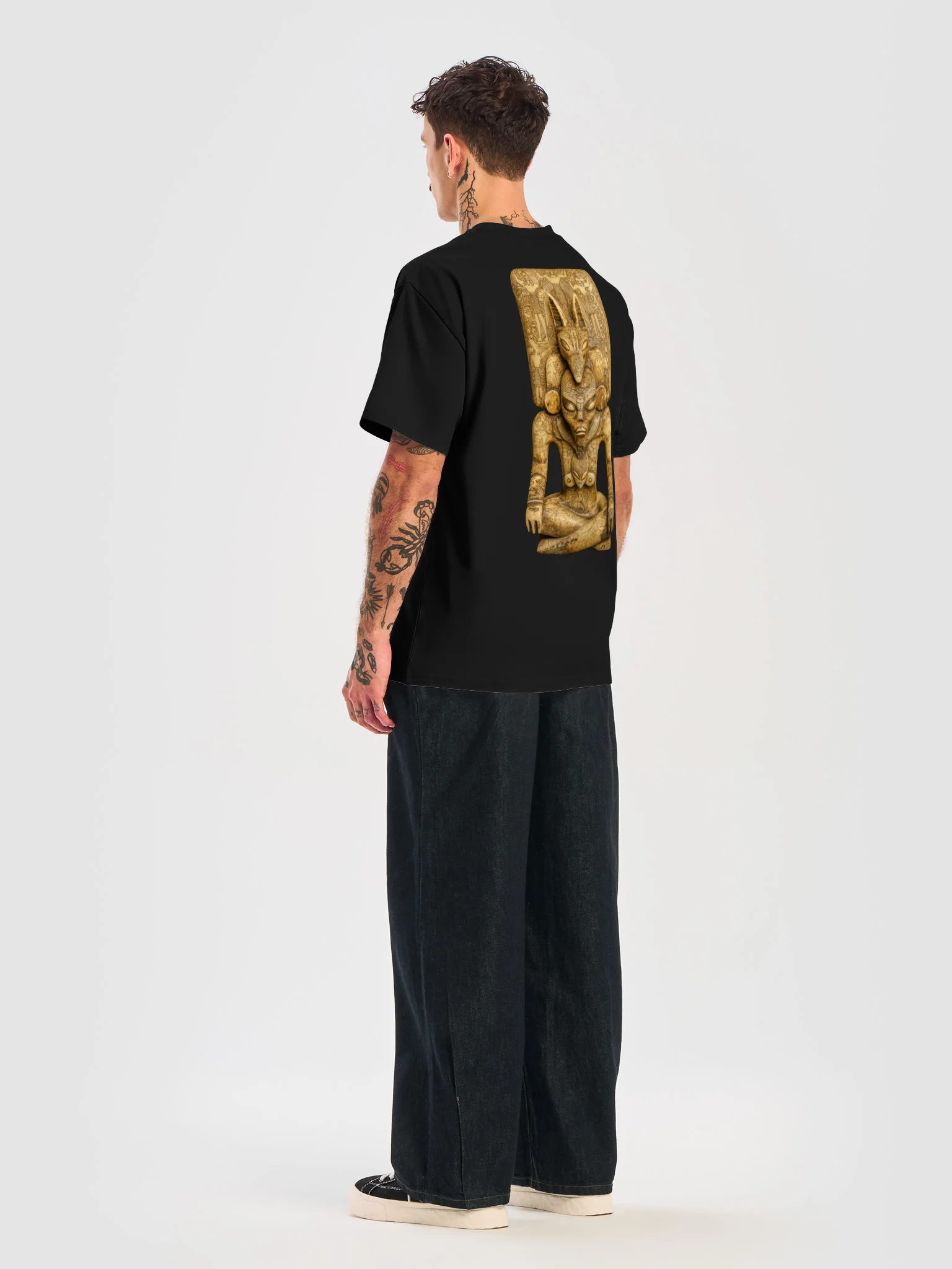 Alien Carvings Anubis Authority Premium T-Shirt product image (8)